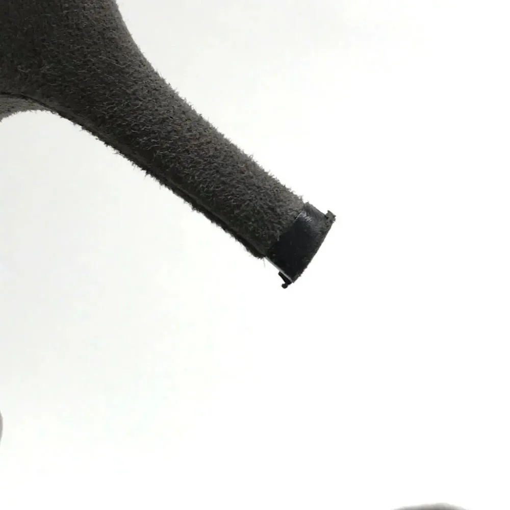 STUART WEITZMAN Gray Suede Leather Studded Pumps Heels with Bows 8N Y2K